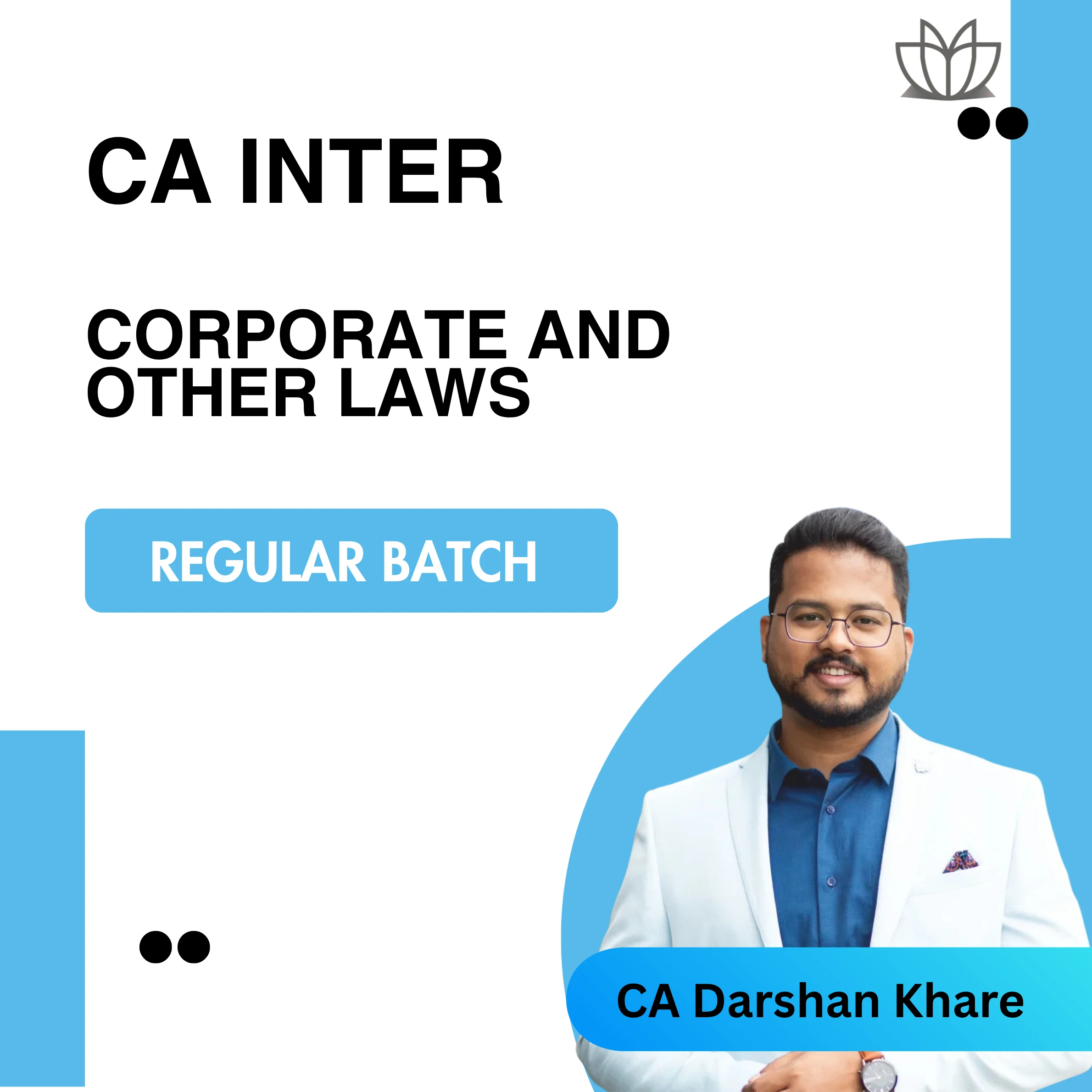 New CA Inter | Law | Regular Batch | CA Darshan Khare | Jan 2026